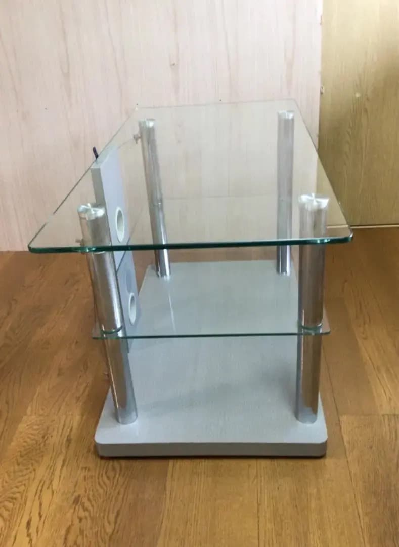 ガラス製　テレビ台　モダン