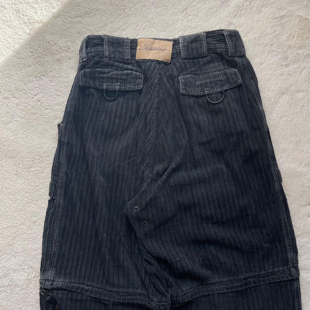 レア　Vintage 90s 古着　2Wayコーデュロイ　カーゴパンツ M