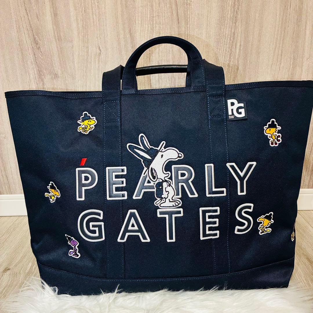新品未使用　パーリーゲイツ　スヌーピー　ロッカーバッグ　総柄　付属品セット　PG