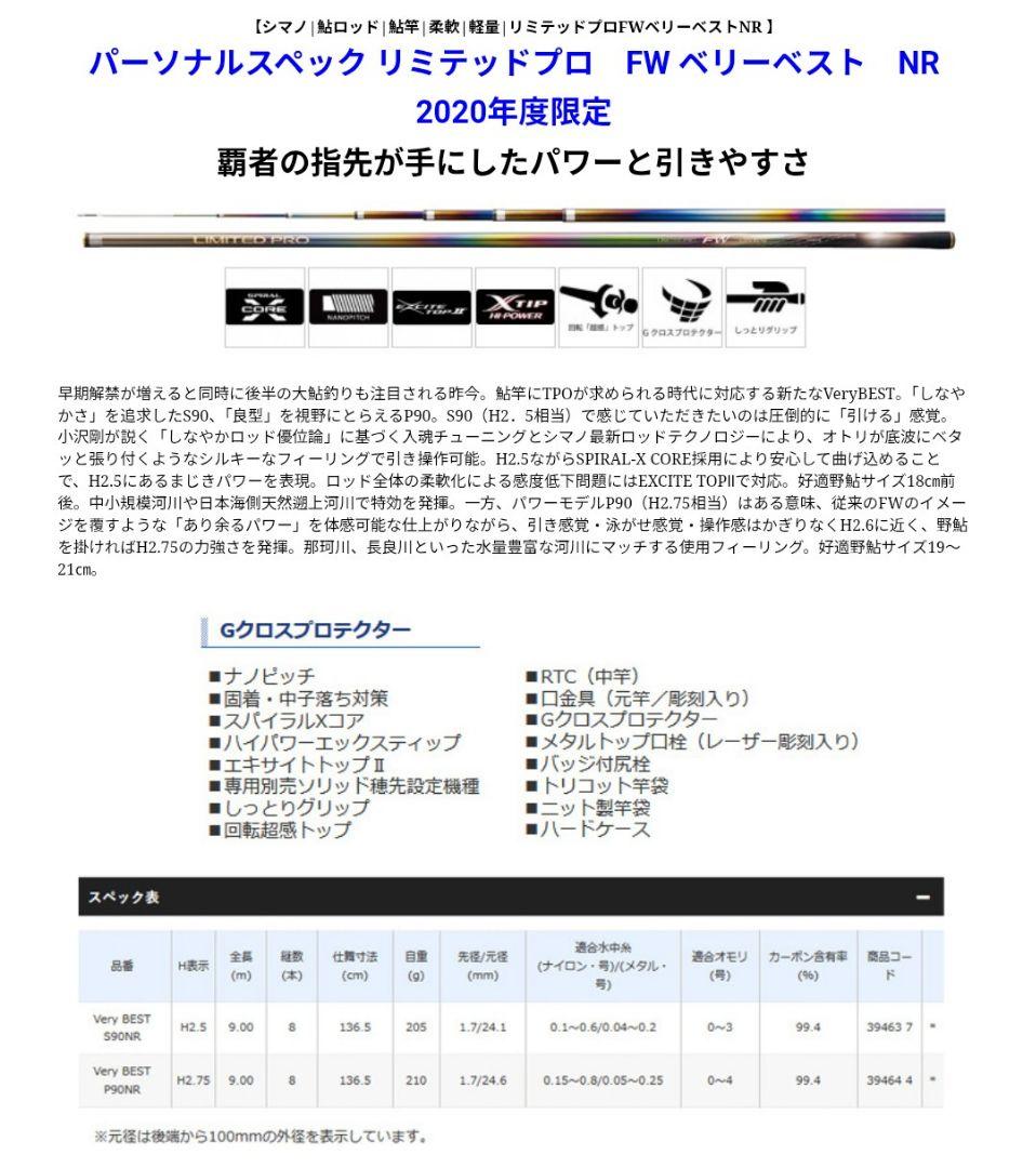 リミテッドプロFW Very Best P90【NR】PERSONAL SPEC