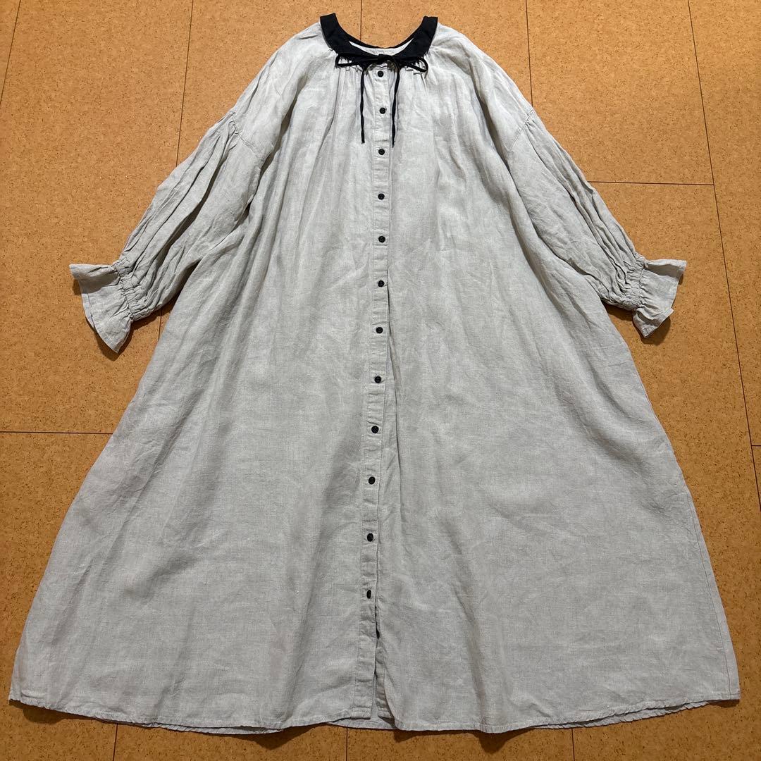 極美品　SM2×kazumiさん　リネン2wayワンピース　ベージュ