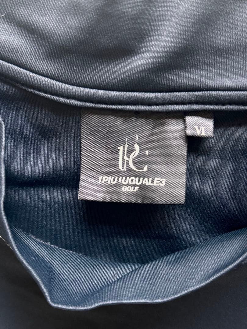 【美品】1PIU1UGUALE3 ロゴモックネック半袖Tシャツ ブラック