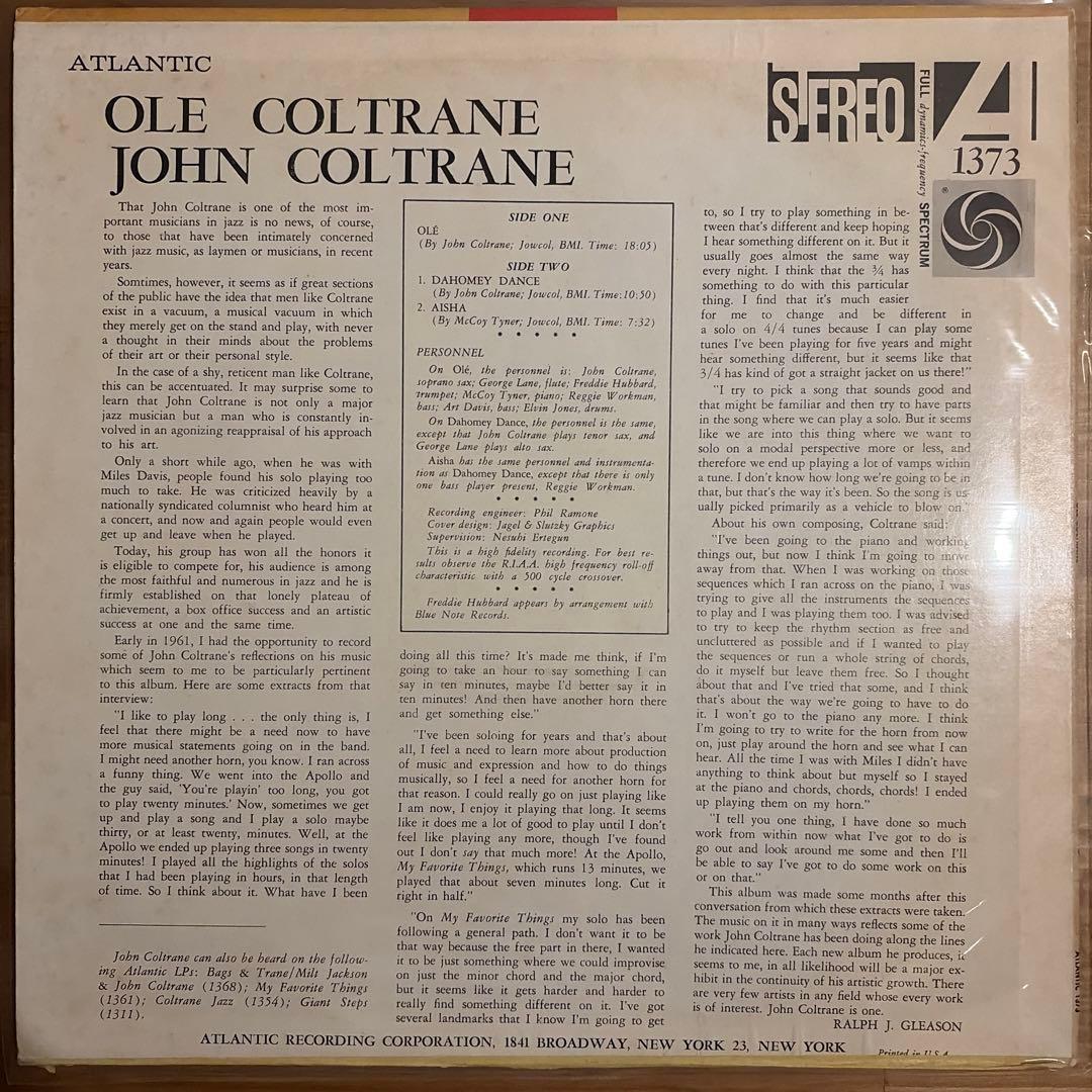 洋楽 John Coltrane / Ole Coltrane