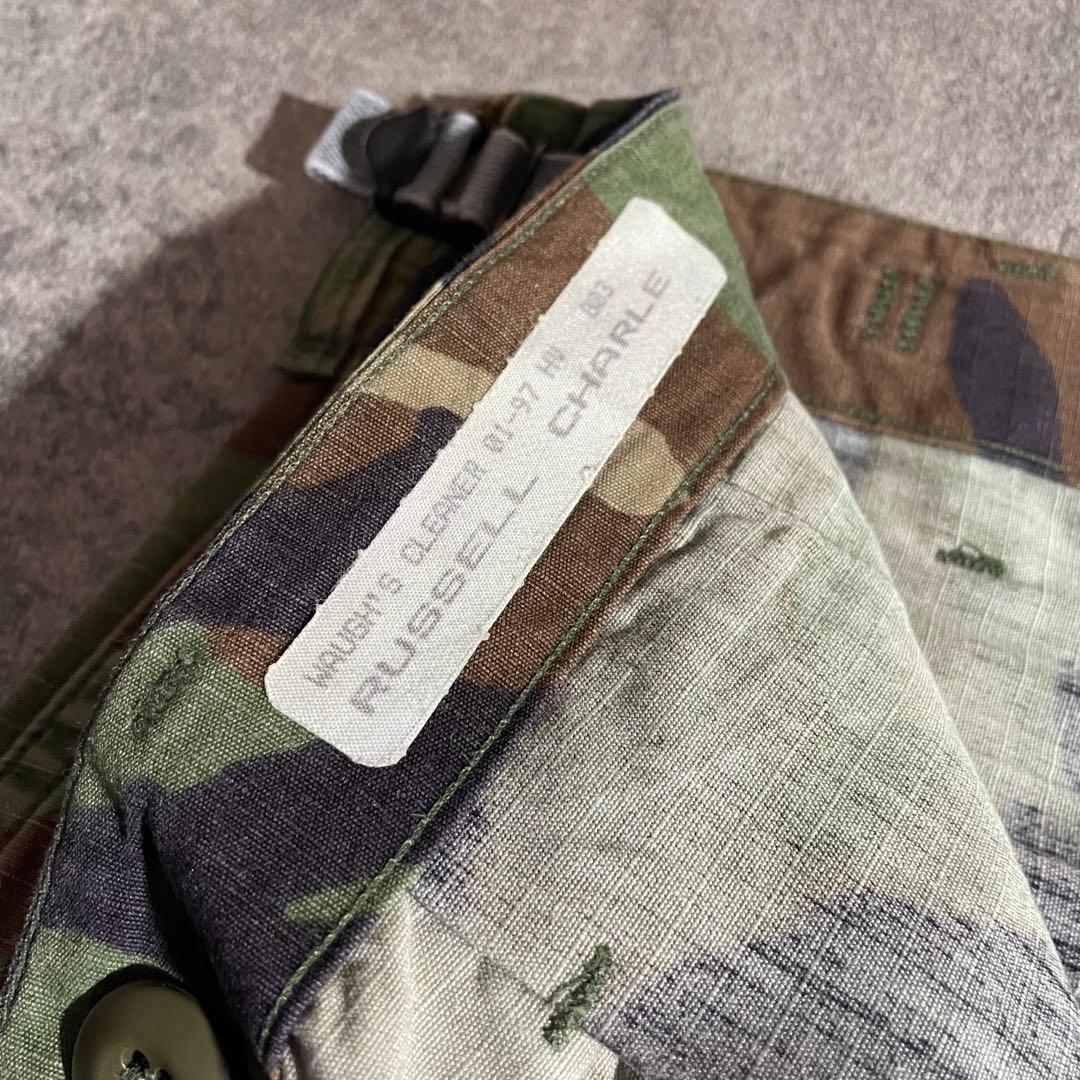 米軍実物US ARMY BDUカーゴパンツ80'sウッドランドカモリップストップ