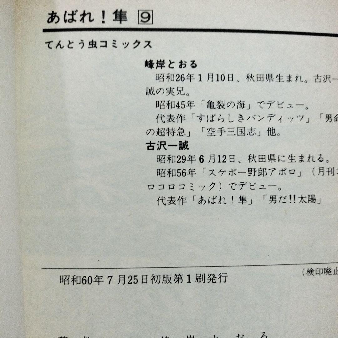 あばれ！隼 全10巻セット（全巻初版）