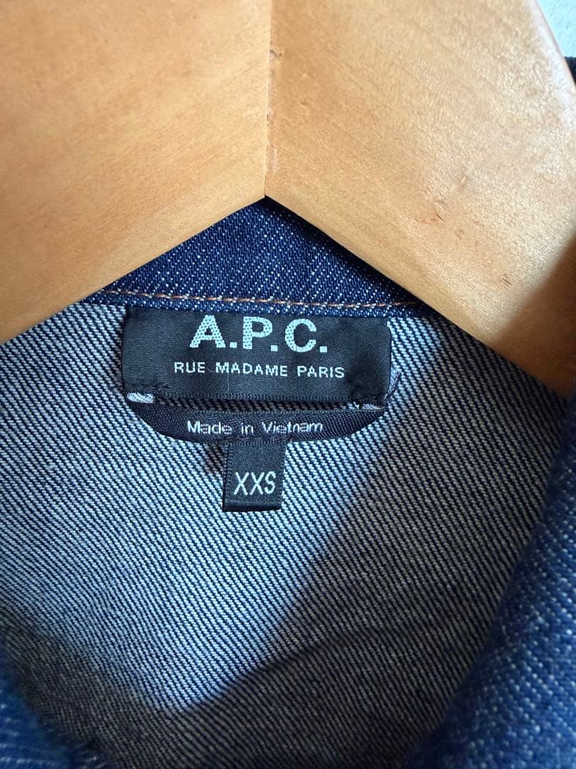 【美品】A.P.C. デニムジャケット XXS 糊付け済 最高のワンウォッシュ
