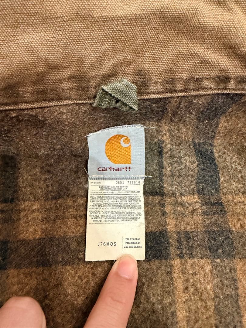 Carhartt デトロイトジャケット　モスグリーン　j76mos