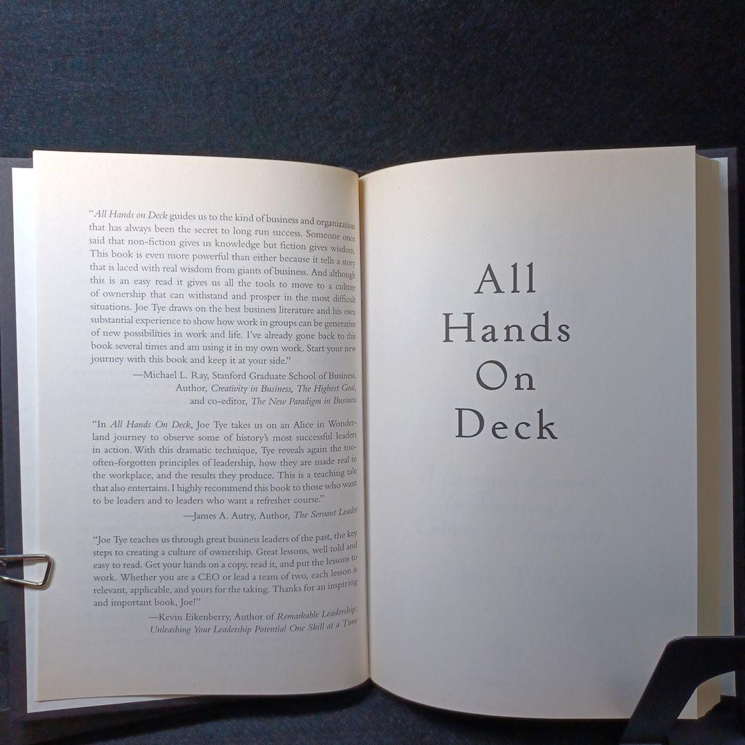461_【洋書/サイン本】 Joe Tye「All Hands on Deck」