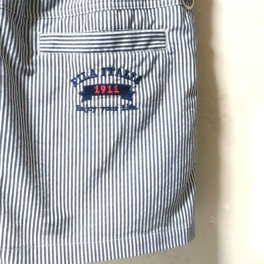 FILA GOLF フィラゴルフ　ウェア　シャツワンピース　ストライプロゴ LL