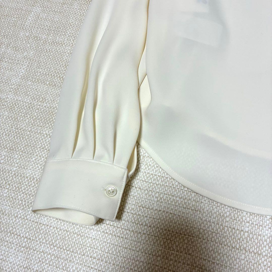 SOEJU ソージュ サテン バック リボン ロングスリーブ ブラウス Mサイズ