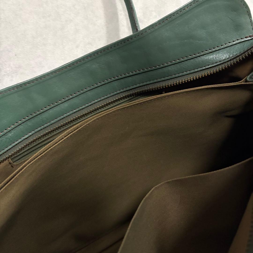 バッグ archive green leather hand bag y2k