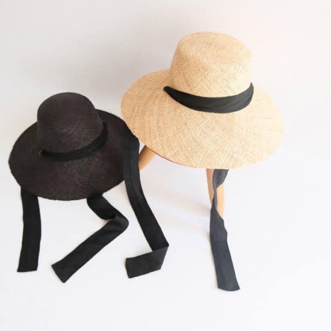 帽子 Sea room lynn BAO RIBBON HAT black