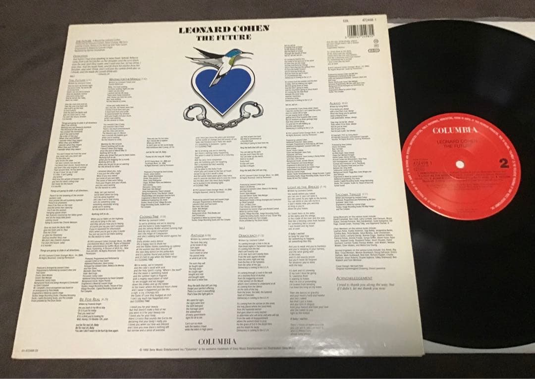 美盤LP❣️『LEONARD COHEN　THE FUTURE』EUオリジナル