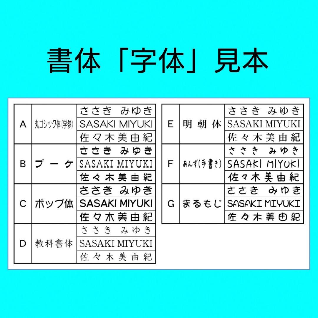 おなまえスタンプ12種類セット (お名前スタンプはんこセット)③