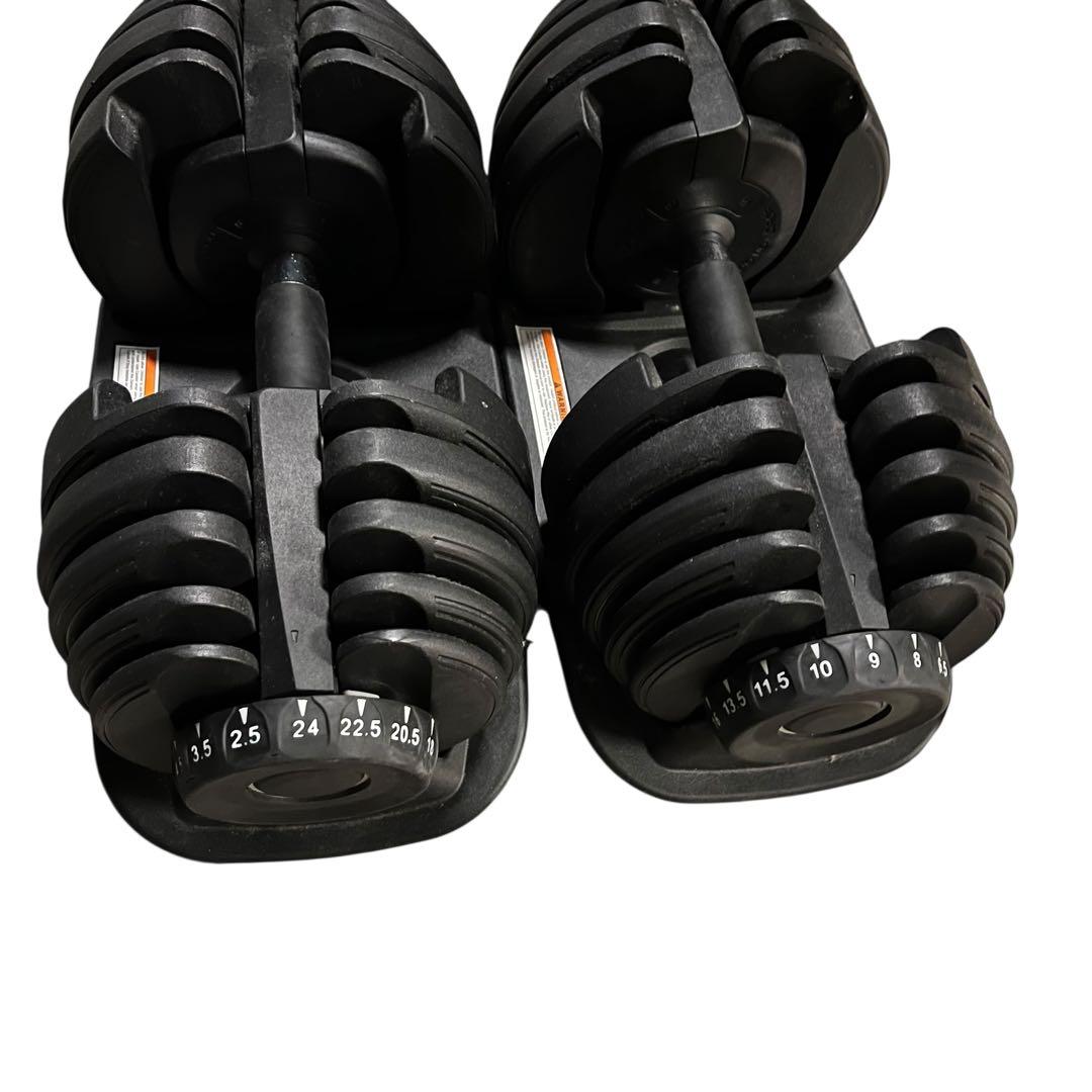 【良品】②可変ダンベル 24kg ダイヤル式 自宅トレ トレーニング ダイエット