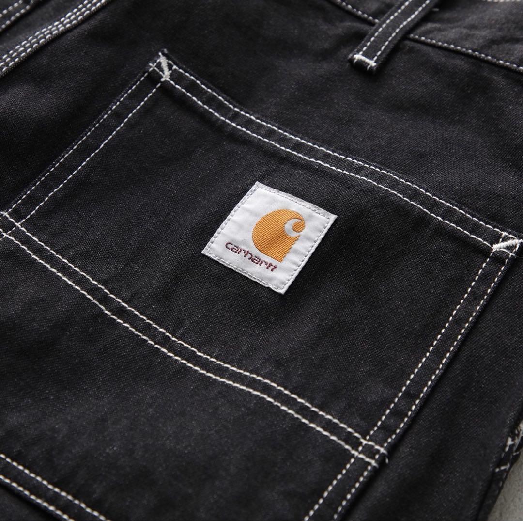 Carhartt ブラック ストレートカットパンツ 34/32 インチ