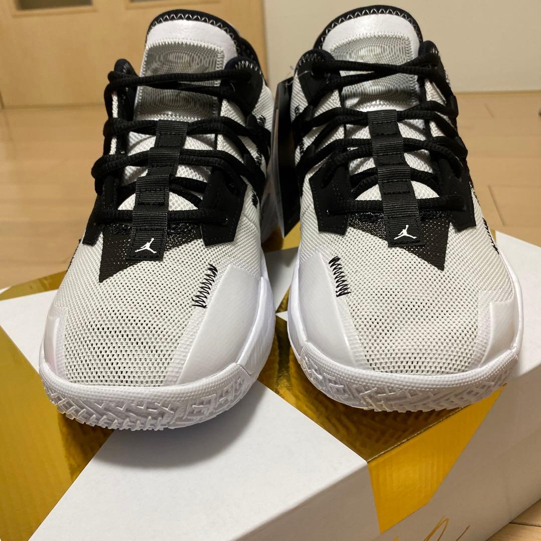 【新品未使用】タグ付きNIKEジョーダンワンテイクII黒白CW2457-100