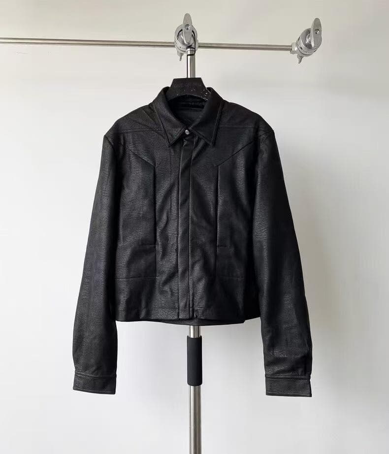 ジャケット・アウター rickowens Alice strobe leather JKT 24AW