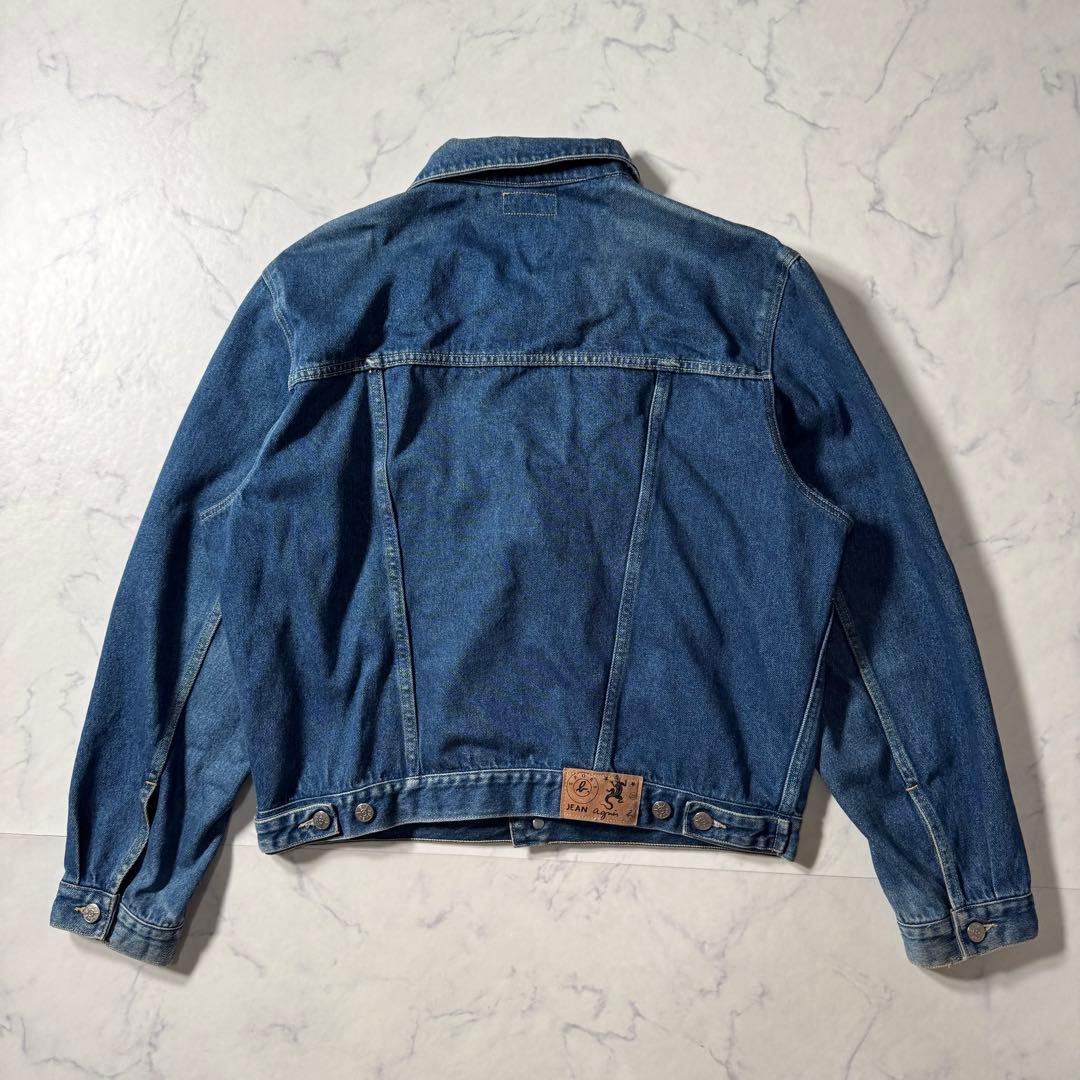 【良品】アニエスべーオム　デニムジャケット　レザール　オーバーサイズ　フランス製