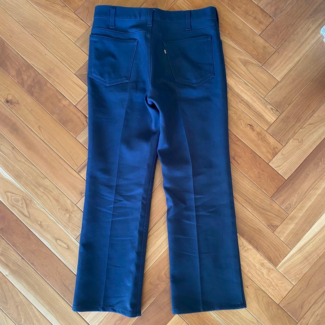 【70s】levi's517 スタプレ ネイビー W32 スラックス美品 フレア