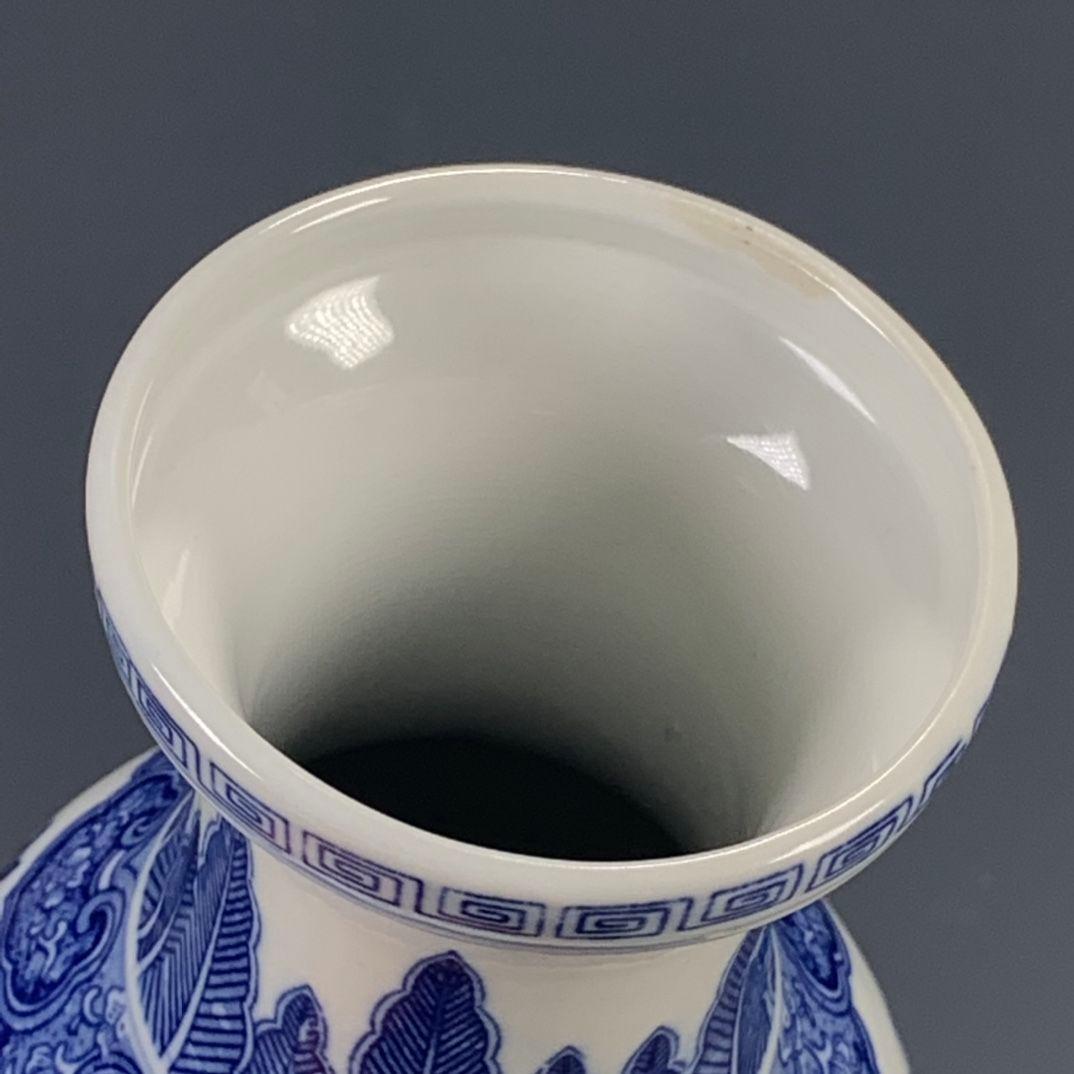 青花瓷 工芸品 陶磁器 装飾品 花瓶 花器 美品 美術品 置物 陶芸