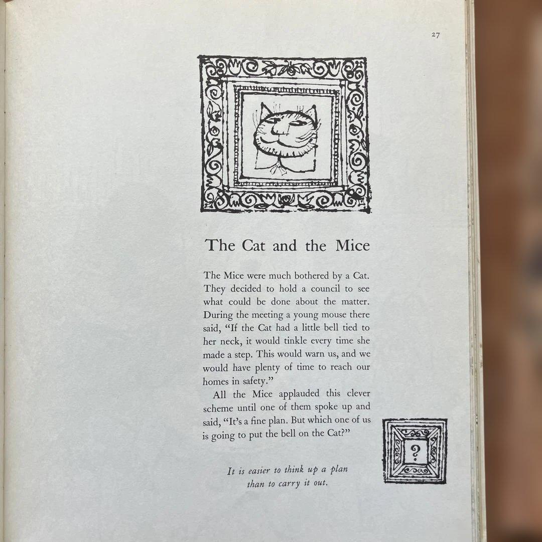 Aesop's Fables　洋書　1965年