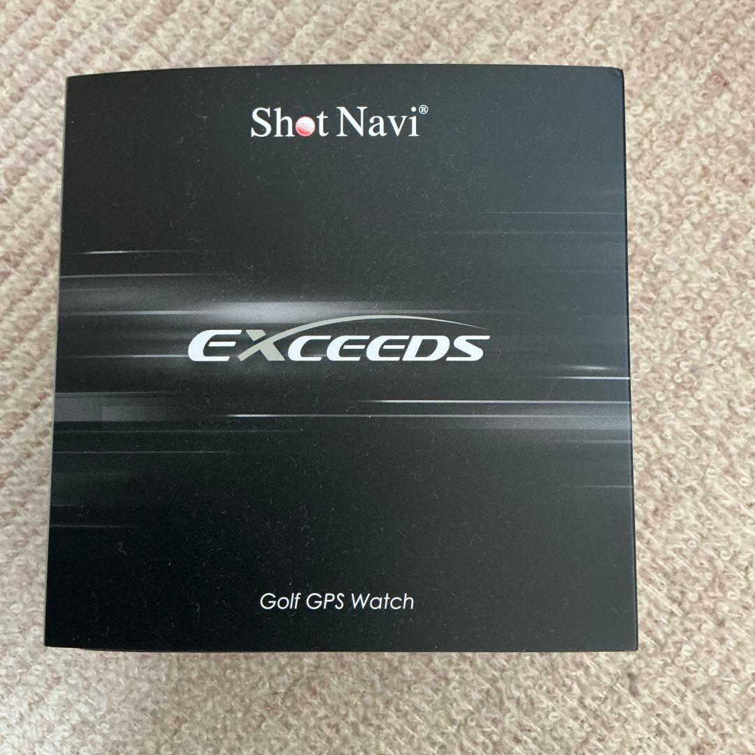 Shot Navi EXCEEDS ショットナビ エクシード 白　ゴルフウォッチ