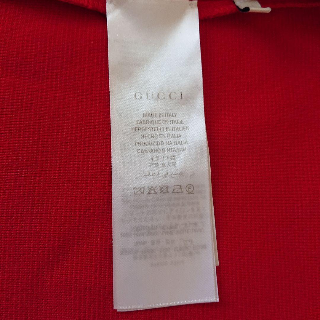GUCCI 赤色 ニットジャケット 日本サイズML相当