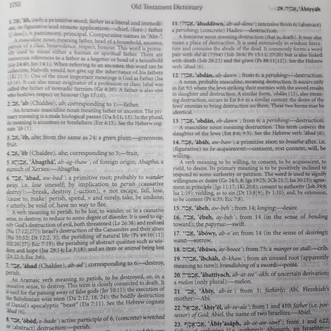 聖書　\"Hebrew-Greek KEY WORD Study Bible\"