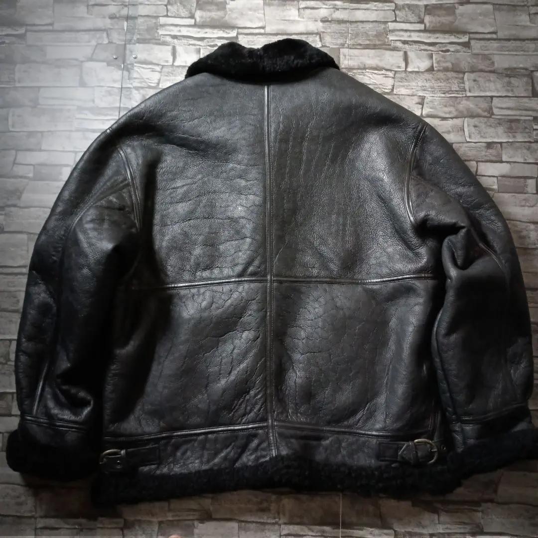 ビンテージ輸入古着☆80ｓＢ-3ボマージャケット 革ジャン ウルグアイ製 大きめ