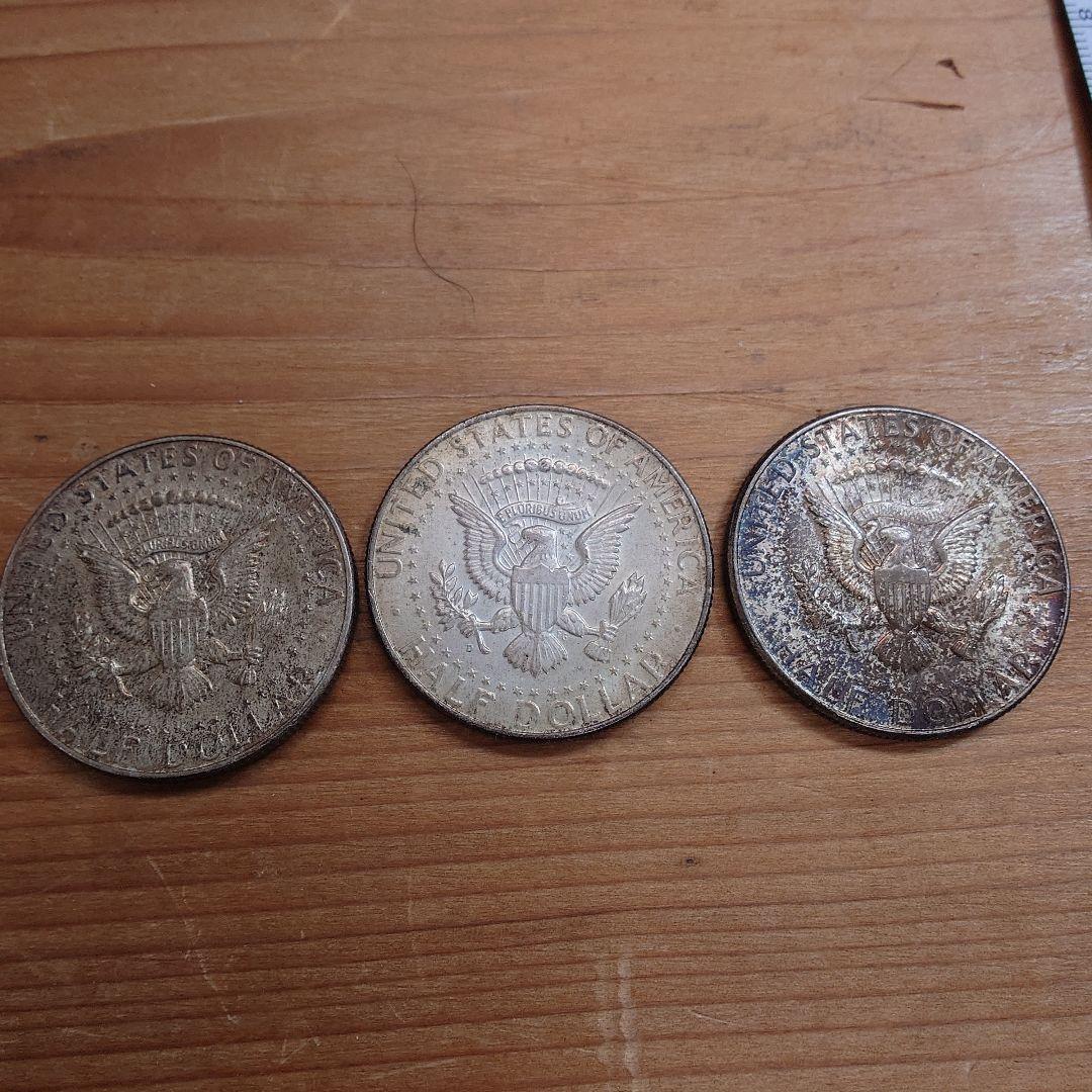 ケネディハーフダラー 1964 Kennedy Half Dollar 3枚