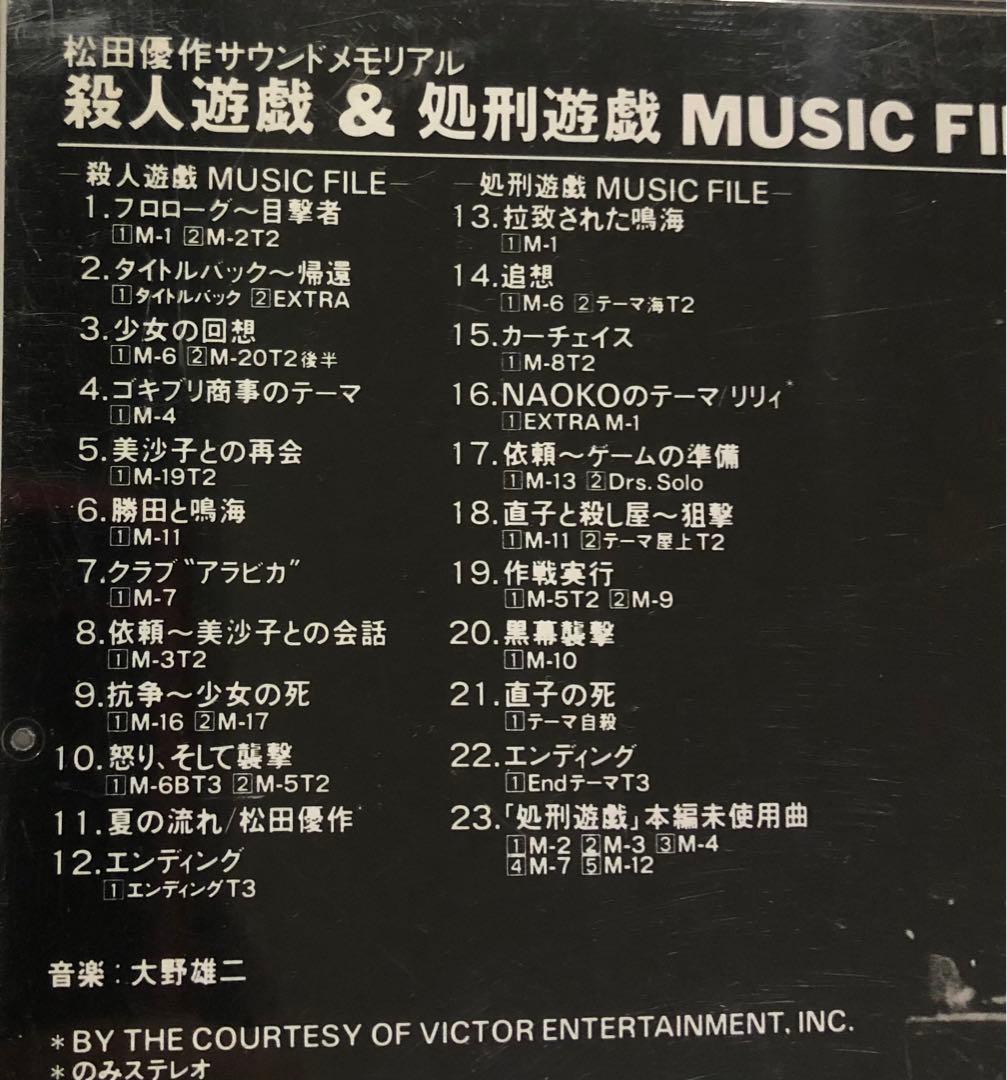 松田優作　サウンドメモリアルCD 2枚