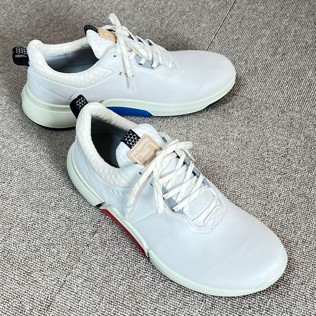 未使用品級✨エコー ECCO バイオム ゴルフシューズ ホワイト 24.5㎝