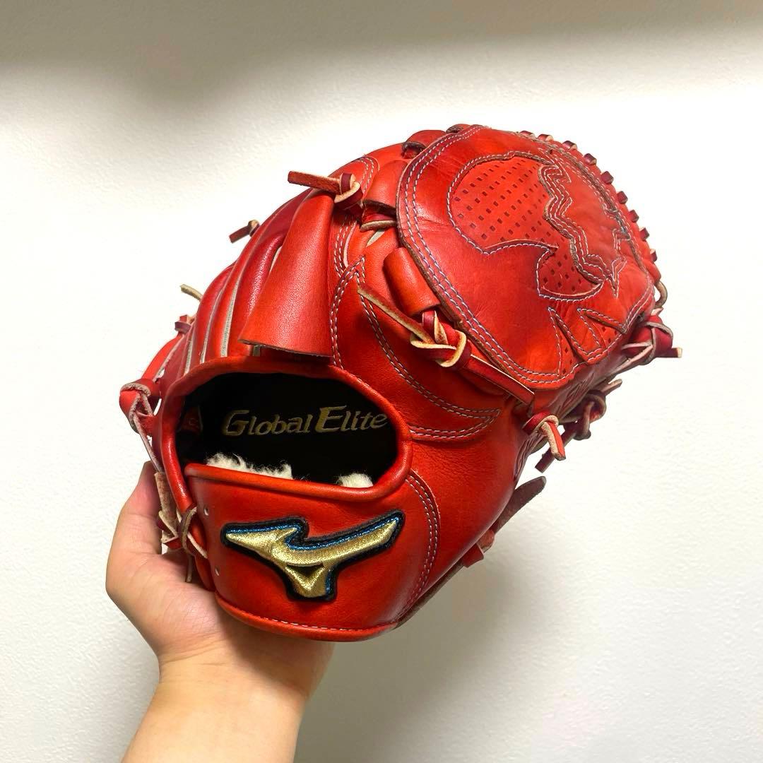 ミズノ グローバルエリート 型抜群 極美品 即戦力 硬式 投手用グローブ