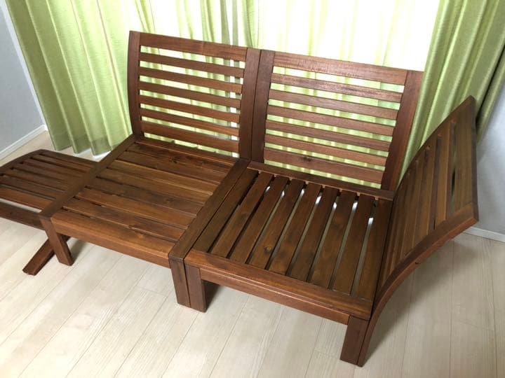 IKEA エップラロー 屋外用ソファー クッション4点付き