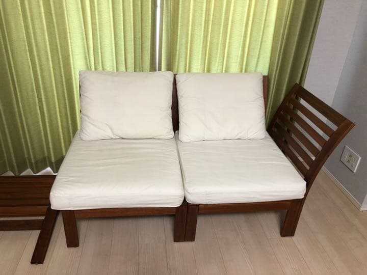 IKEA エップラロー 屋外用ソファー クッション4点付き