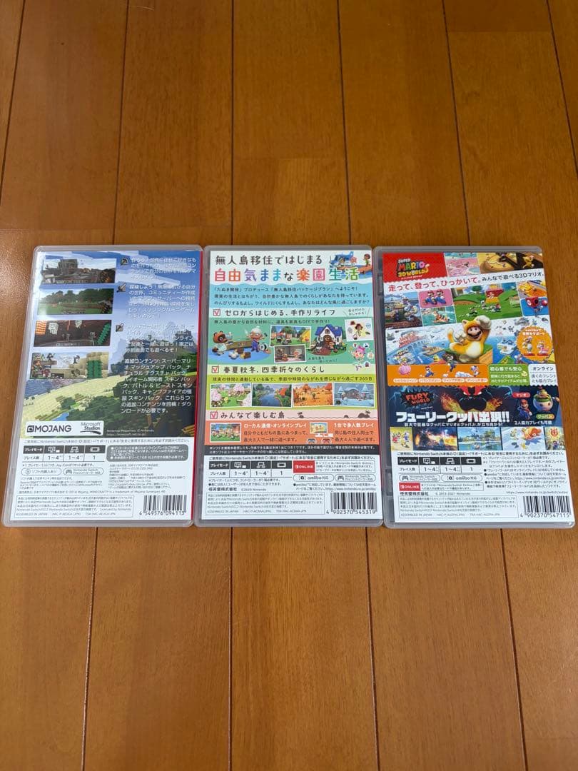 【人気ソフト3本セット】Switchスーパーマリオ3Dワールド＋マイクラ＋あつ森