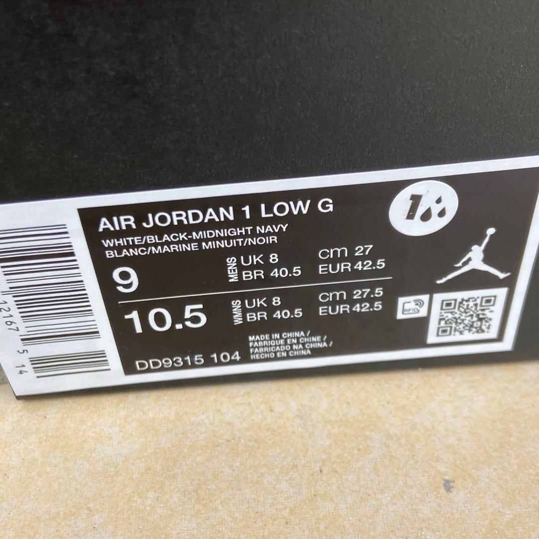 【美品】AIR JORDAN 1 ゴルフシューズ ミッドナイトネイビー 27㌢