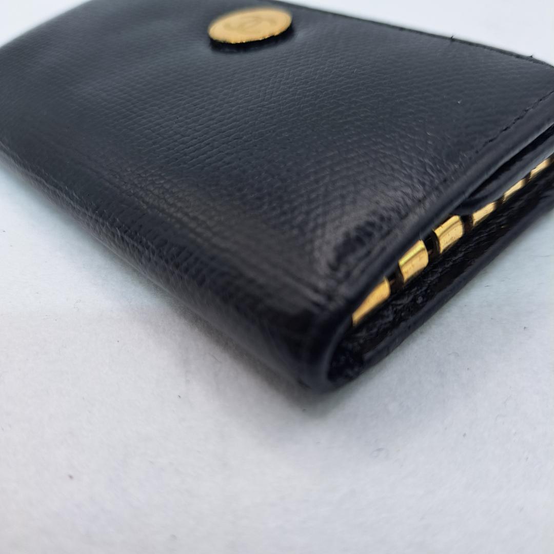 CHANEL　ココボタン　キーケース　ブラック