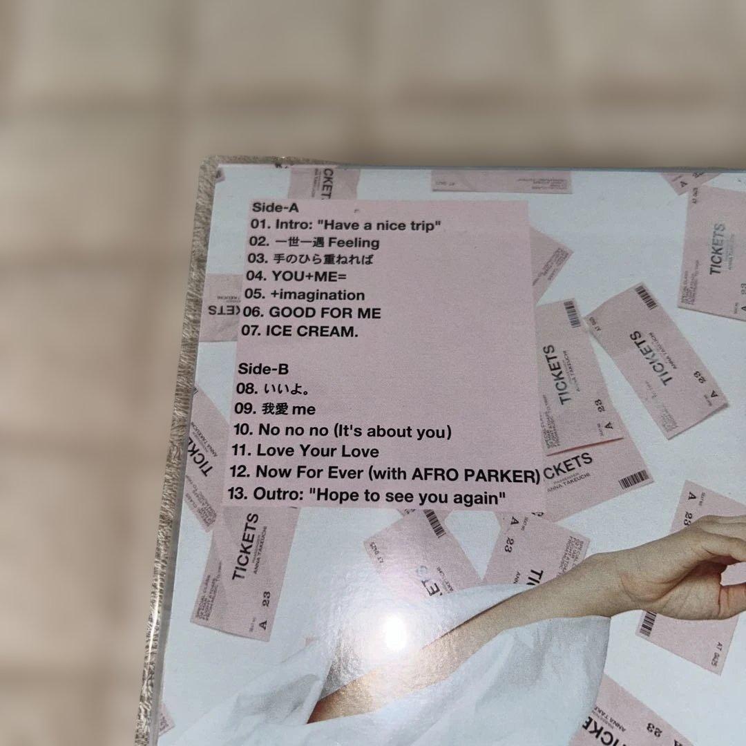 竹内アンナ LPレコード TICKETS