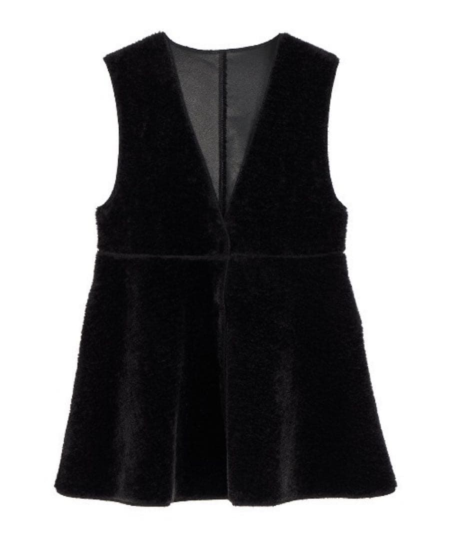 トップス Ameri BOA V NECK REVERSIBLE PEPLUM VEST