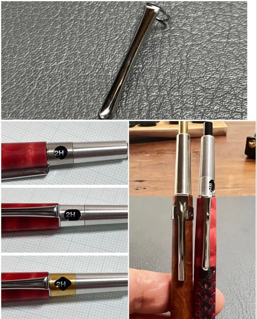 140ケヤキPG-5用カスタム木軸　低重心Rタイプ　真鍮
