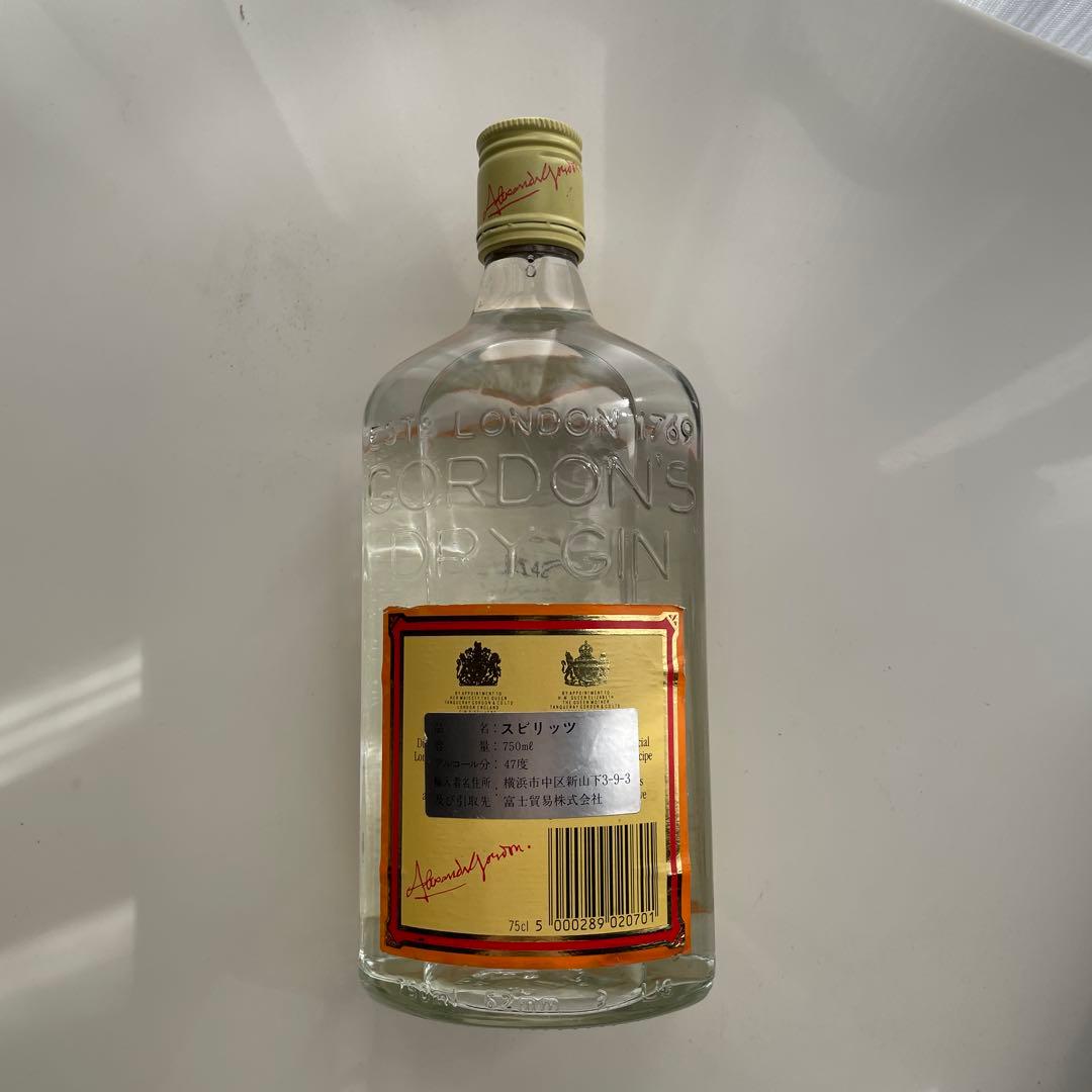 【未開栓】ゴードン ドライジン ティンキャップボトル 古酒 イングランド