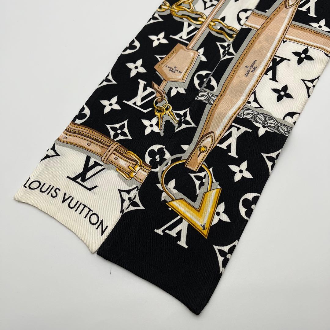 ✨美品✨ルイヴィトン バンドー モノグラム コンフィデンシャル スカーフシルク
