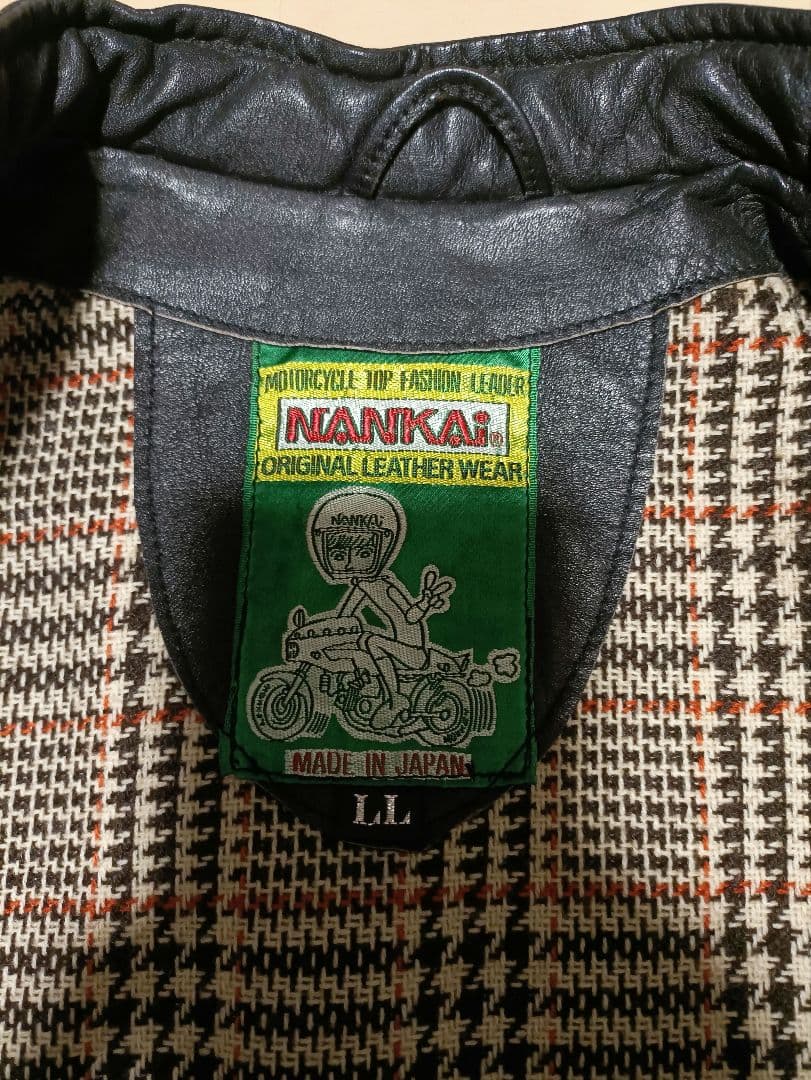 NANKAI 黒 レザージャケット シングルライダース