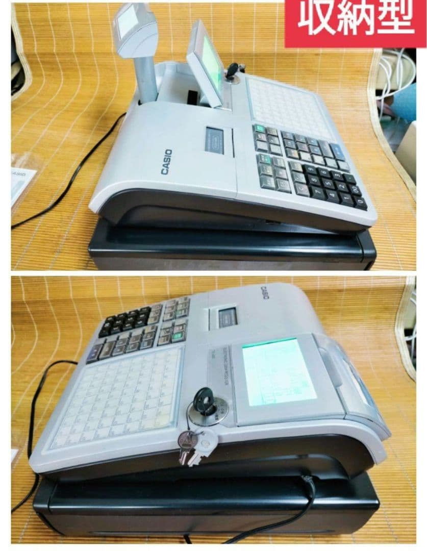 カシオレジスター　TK-400　設定込み　PC連携　ロゴ可能　4100100