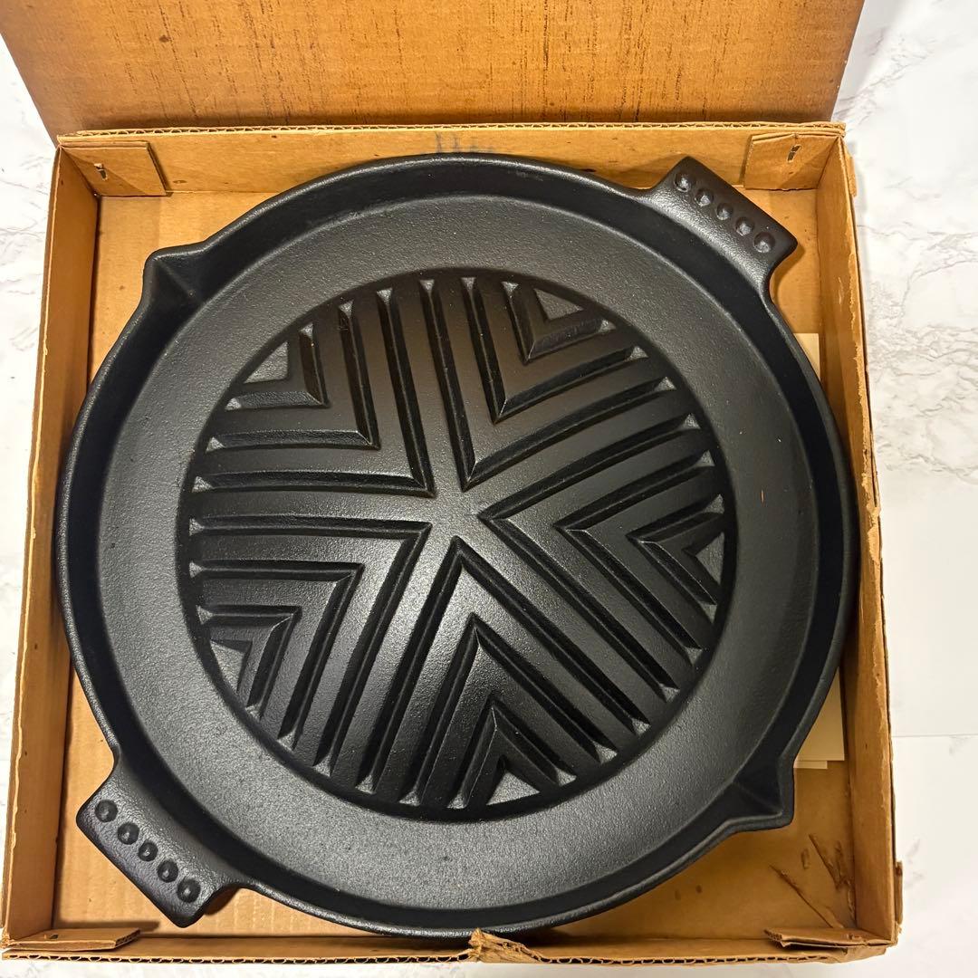 Y21 【希少・未使用】南部鉄器 ジンギスカン鍋 SHARP（シャープ）記念品
