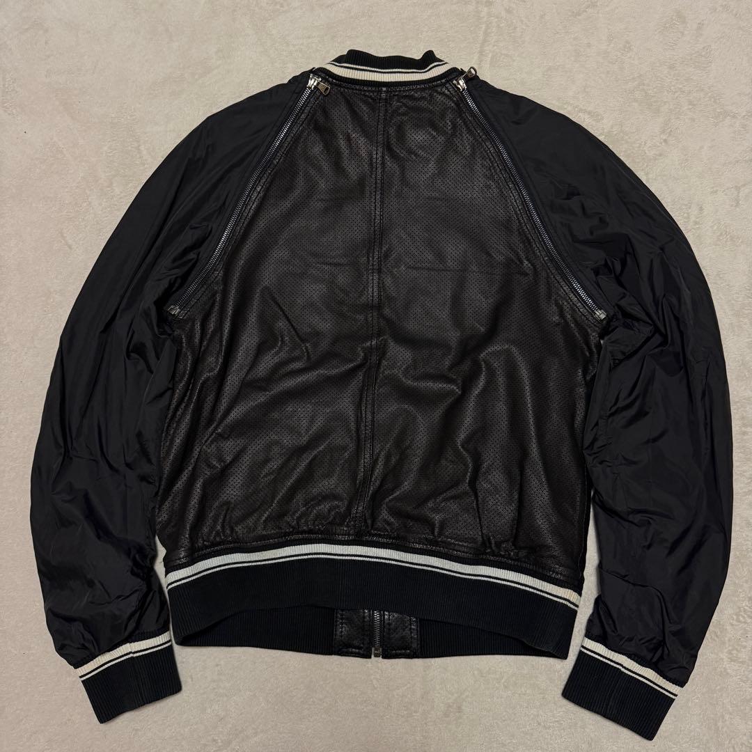 美品　ドルチェ&ガッバーナ　レザージャケット　2way ベスト　スタジャン