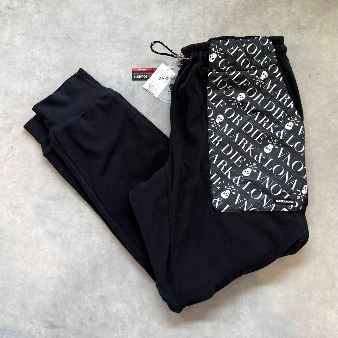 新品 ★ MARK&LONA スウェット パンツ マーク&ロナ ジョガー 黒