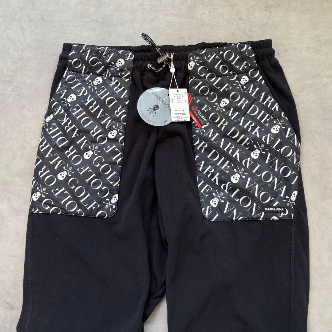 新品 ★ MARK&LONA スウェット パンツ マーク&ロナ ジョガー 黒